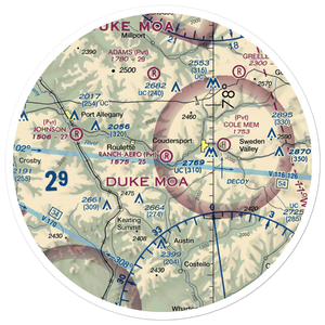 Ranch-Aero Airport (PN90) VFR Sectional Sticker (30 mile)