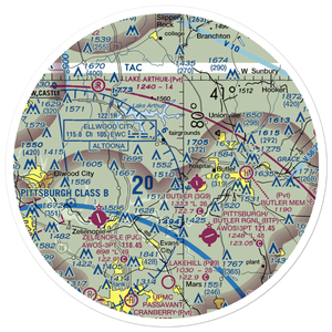 Brandon Airport (PN85) VFR Sectional Sticker (30 mile)