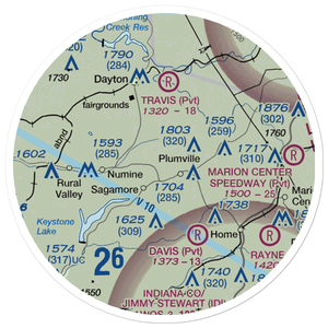Skunk Hollow Airport (PN83) VFR Sectional Sticker (20 mile)