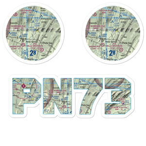 Beers Farm Airport (PN73) VFR Sectional Sticker Pack
