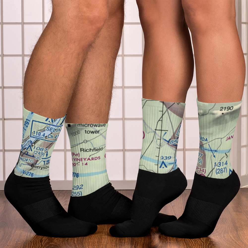 Jansen Vineyards Airport (PN71) VFR Sectional Socks 