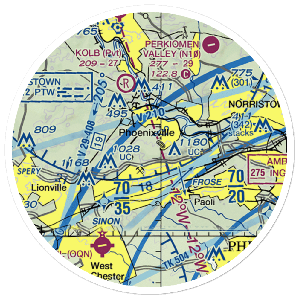 Altemose Ultralightport (PN69) VFR Sectional Sticker (20 mile) 