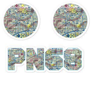 Jackson Airport (PN68) VFR Sectional Sticker Pack