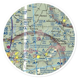 Dunlea Airpark (PN66) VFR Sectional Sticker (30 mile)