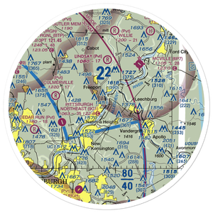 Deer Lakes Seaplane Base (PN65) VFR Sectional Sticker (30 mile)