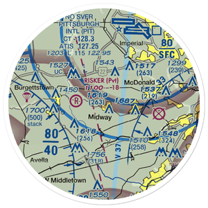 Cataney Airport (PN62) VFR Sectional Sticker (20 mile)
