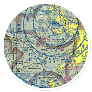 Cataney Airport (PN62) VFR Sectional Sticker (30 mile)