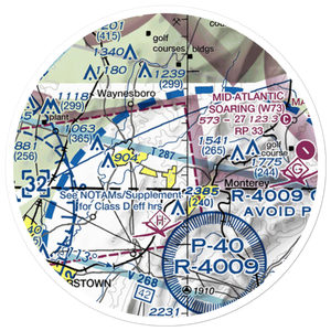 Bittner/Whitsel Airport (PN58) VFR Sectional Sticker (20 mile)