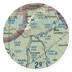 Miller Airport (PN56) VFR Sectional Sticker (20 mile)