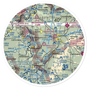 Skala Airport (PN55) VFR Sectional Sticker (30 mile)