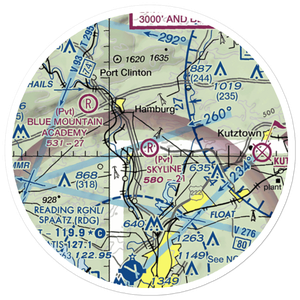 Skyline Airstrip (PN50) VFR Sectional Sticker (20 mile)
