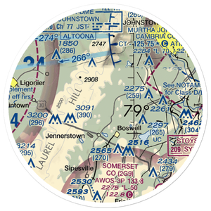 Lohr's Landing Airport (PN47) VFR Sectional Sticker (20 mile)
