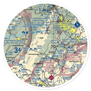 Lohr's Landing Airport (PN47) VFR Sectional Sticker (30 mile)