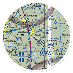 River Hill Aviation Airport (PN46) VFR Sectional Sticker (20 mile)