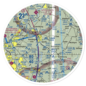 River Hill Aviation Airport (PN46) VFR Sectional Sticker (30 mile)