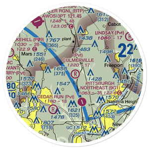 Culmerville Airport (PN38) VFR Sectional Sticker (20 mile)