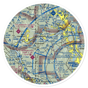 Fino Airport (PN37) VFR Sectional Sticker (30 mile)