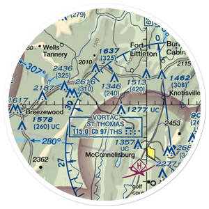 Flying R Airport (PN35) VFR Sectional Sticker (20 mile)