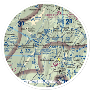 Flying R Airport (PN35) VFR Sectional Sticker (30 mile)