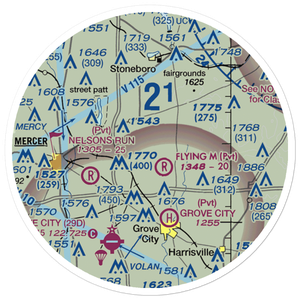 Sagulla Airport (PN31) VFR Sectional Sticker (20 mile)