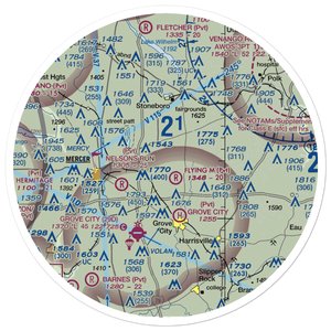 Sagulla Airport (PN31) VFR Sectional Sticker (30 mile)