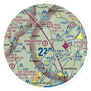 Lindsay Airport (PN25) VFR Sectional Sticker (20 mile)