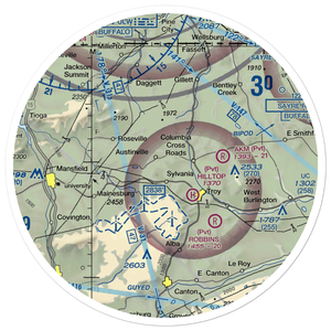 Mc Clure Airport (PN21) VFR Sectional Sticker (30 mile)