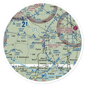 Hunts Cove Seaplane Base (PN19) VFR Sectional Sticker (30 mile)