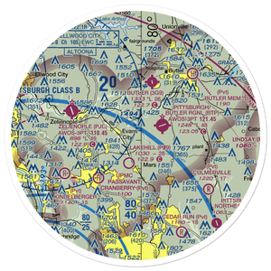 Pabst Blue Ribbon Airport (PN16) VFR Sectional Sticker (30 mile)