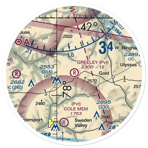 Greeley Airport (PN15) VFR Sectional Sticker (20 mile)