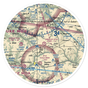 Greeley Airport (PN15) VFR Sectional Sticker (30 mile)