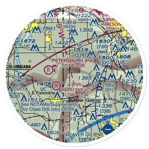 Reno Airport (PN11) VFR Sectional Sticker (20 mile)