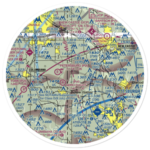 Reno Airport (PN11) VFR Sectional Sticker (30 mile)