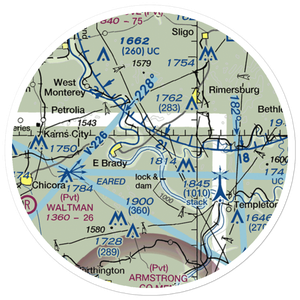 Offutt Acres Airport (PN02) VFR Sectional Sticker (20 mile)