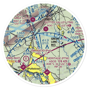 Crosswinds Airfield (PN00) VFR Sectional Sticker (20 mile)