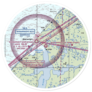 Wainwright Air Station (AK03) VFR Sectional Sticker (30 mile)