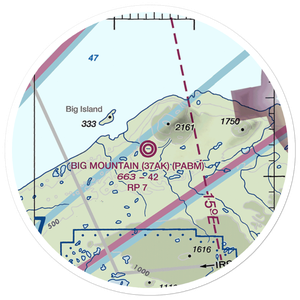 Big Mountain Airport (37AK) VFR Sectional Sticker (20 mile)