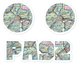 Blue Mountain Academy (Private) Airport (PA92) VFR Sectional Sticker Pack