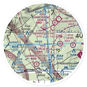 Ben's Landing Ultralightport (PA89) VFR Sectional Sticker (20 mile)