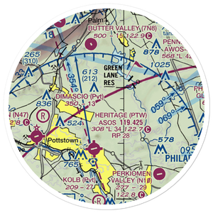 Drewniany-Springmeadow Airport (PA85) VFR Sectional Sticker (20 mile)