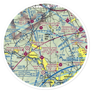 Drewniany-Springmeadow Airport (PA85) VFR Sectional Sticker (30 mile)