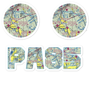 Drewniany-Springmeadow Airport (PA85) VFR Sectional Sticker Pack