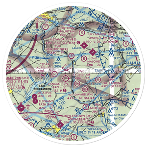 Erwinna Private Airport (PA77) VFR Sectional Sticker (30 mile)