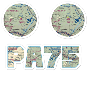 Baker Airport (PA75) VFR Sectional Sticker Pack