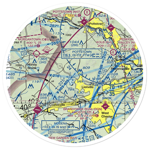 Fetters Construction Airport (PA70) VFR Sectional Sticker (30 mile)