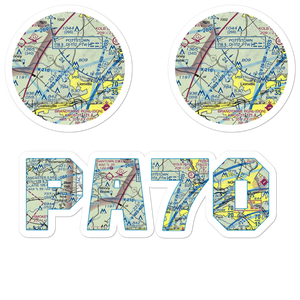 Fetters Construction Airport (PA70) VFR Sectional Sticker Pack