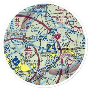 Bugs Airport (PA68) VFR Sectional Sticker (20 mile)
