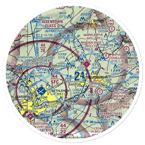 Bugs Airport (PA68) VFR Sectional Sticker (30 mile)
