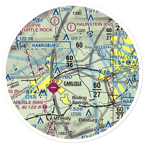 Neiderer Airport (PA55) VFR Sectional Sticker (20 mile)