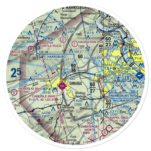 Neiderer Airport (PA55) VFR Sectional Sticker (30 mile)
